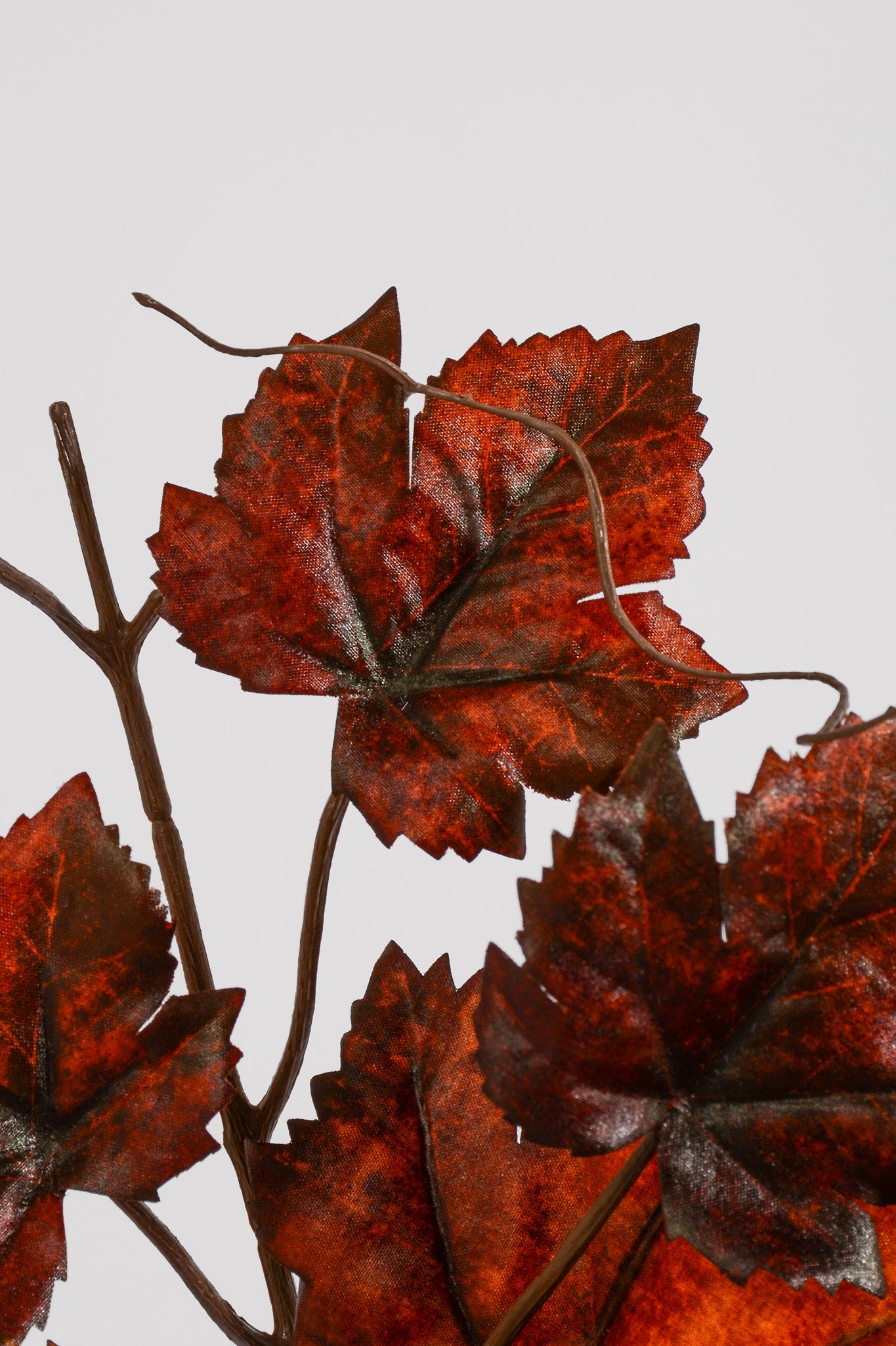 36" Artificial Grape Leaf Spray Rust