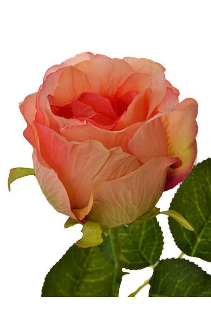 26" Silk Rose Spray Peach
