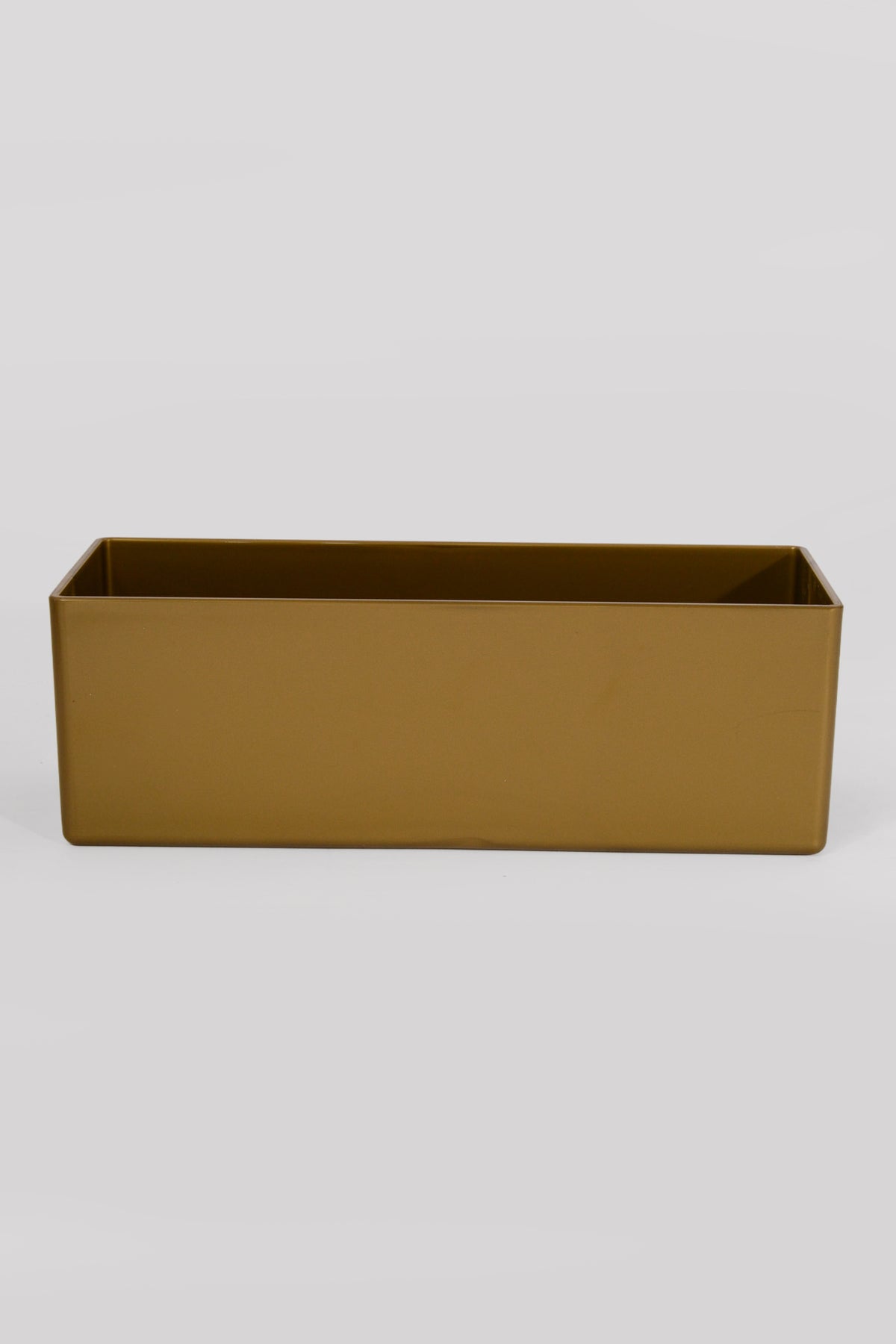 4.5" X 10" X 4" Rectangular Vase Gold