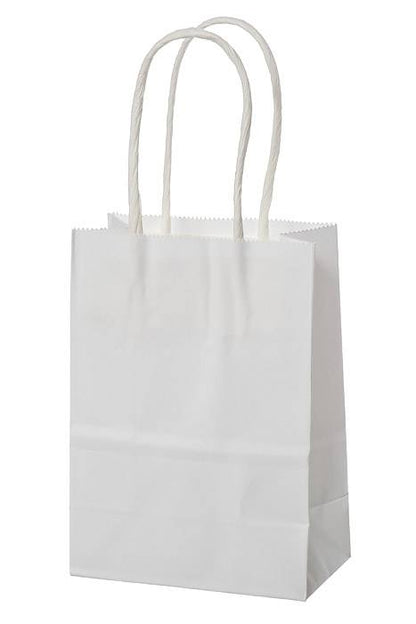 4.25 X 2.25 X 6" Kraft Shopping Bag White Pkg/12