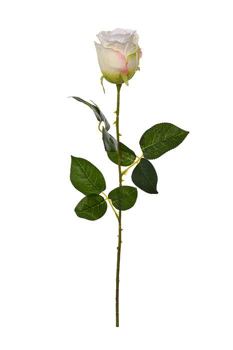 26" Silk Rose Spray White