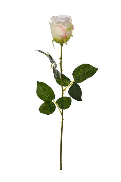26" Silk Rose Spray White