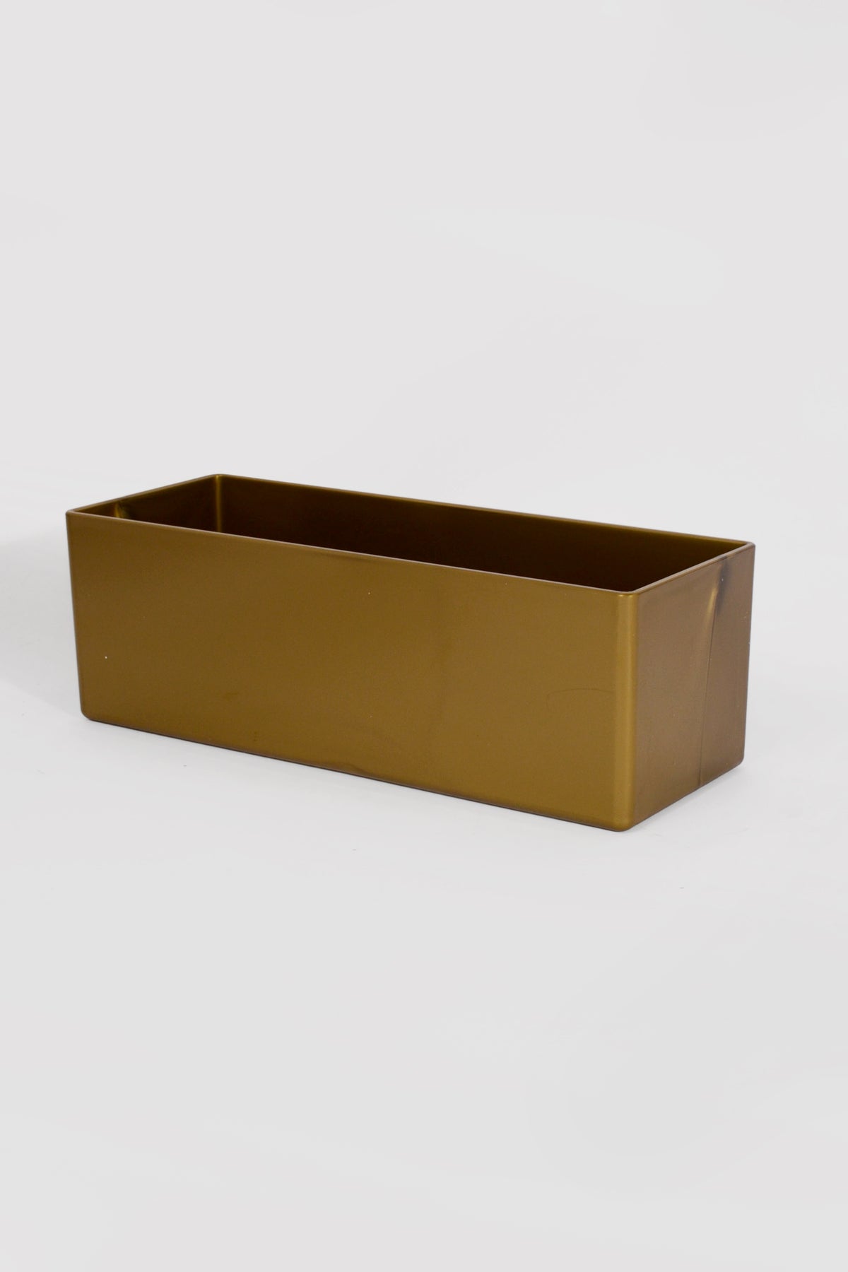 4.5" X 12" X 4" Rectangular Vases Gold