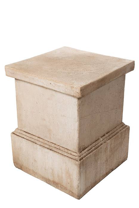 16" X 20" Concrete Square Column Antique White