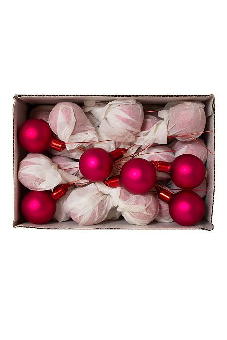 40mm Matte Glass Ball Burgundy Pkg/48