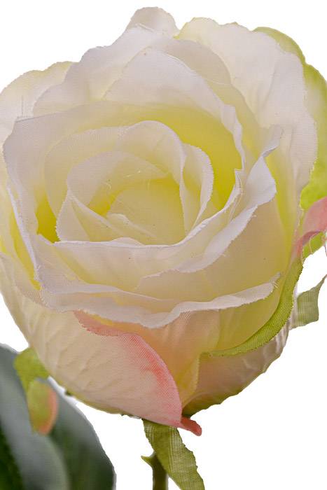 26" Silk Rose Spray White