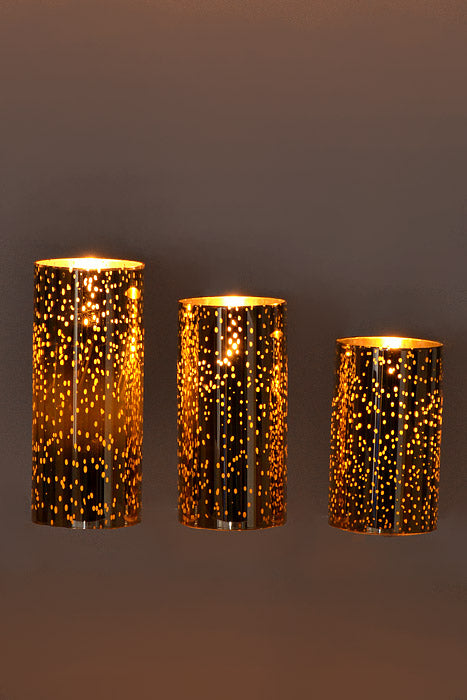 5"/6"/7" Mercury Glass Candle Mercury Gold