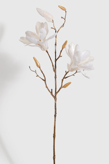 26" Shimmer Velvet Magnolia Spray Cream