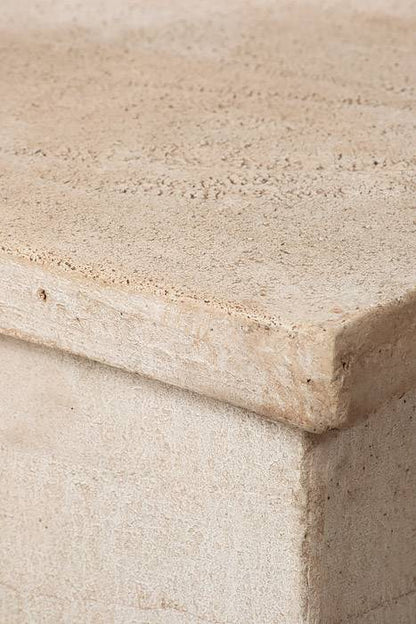 16" X 20" Concrete Square Column Antique White