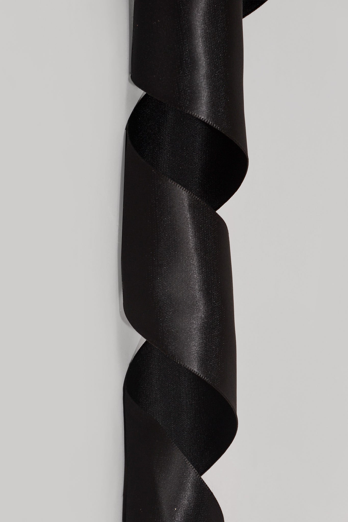 2 1/2" X 10Yds Wired Satin Ribbon Black