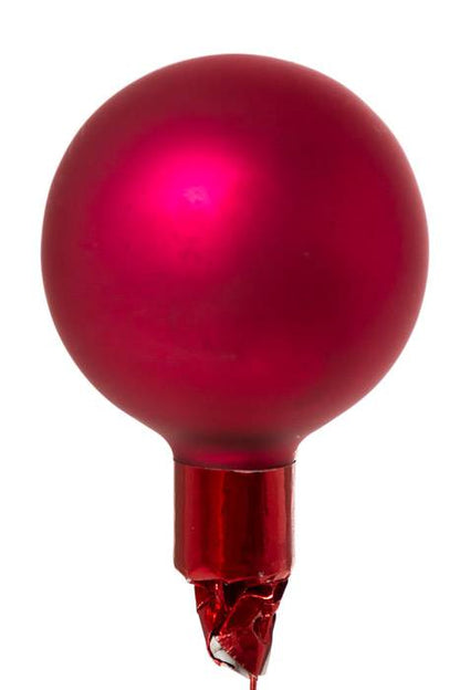 40mm Matte Glass Ball Burgundy Pkg/48