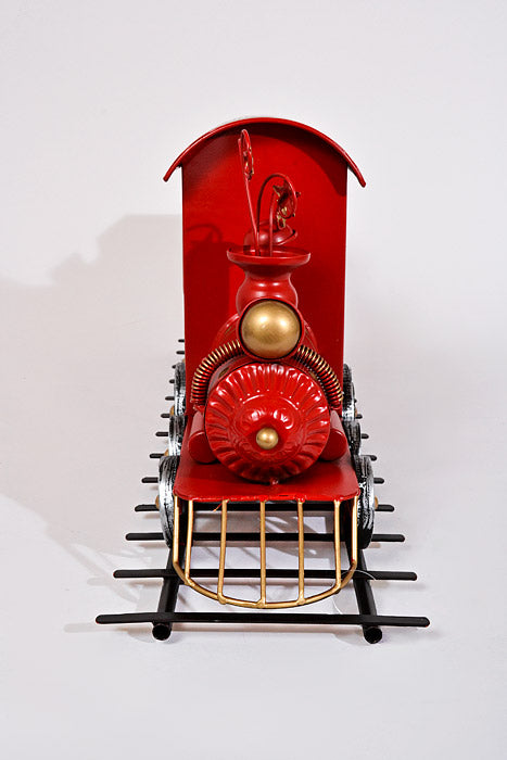 30" Metal North Pole Train Red