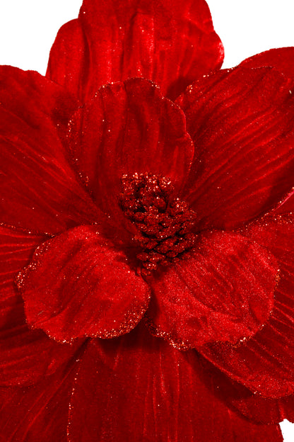 26" Velvet Magnolia Stem Red