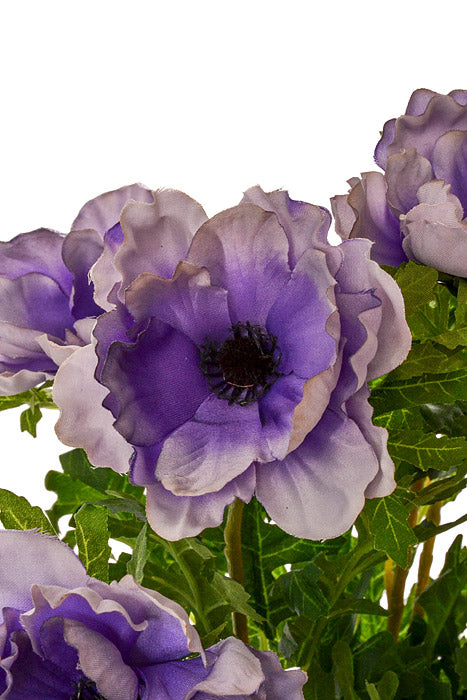 20" Silk Wave Anemone Bush Violet