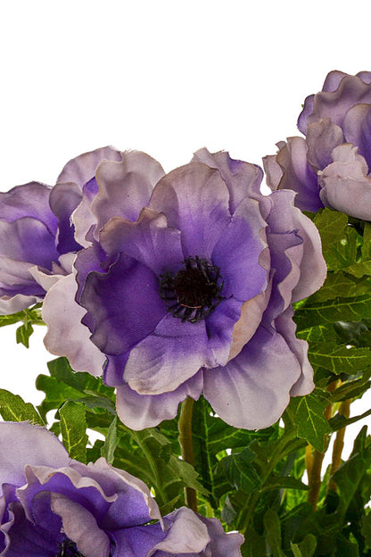 20" Silk Wave Anemone Bush Violet