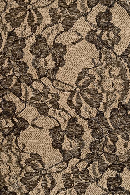 6" X 10yds Lace Ribbon Black