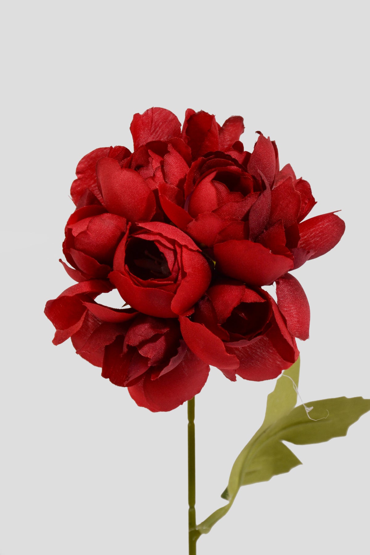 32" Silk Snow Balls Spray Dark Red