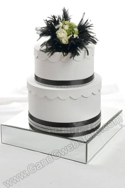 18" X 18" X 4" Glass Mirror Stand Box