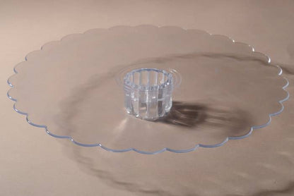 12" Plastic Plate Clear Pkg/6