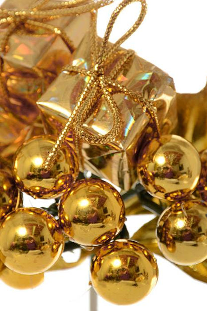7" Holly Pick W/ Boxes/berry Gold Pkg/12