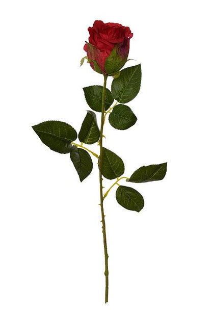 26" Silk Rose Spray Red