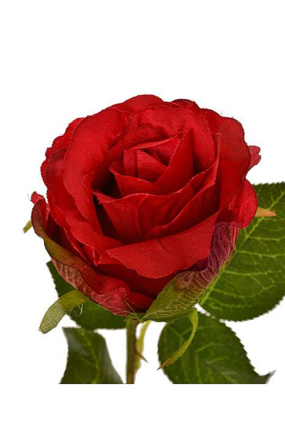 26" Silk Rose Spray Red