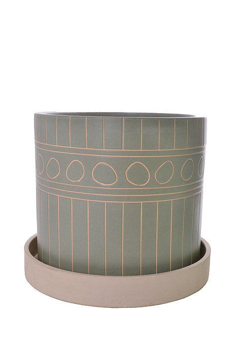 12" X 10.75" Yona Pot (Light Green)