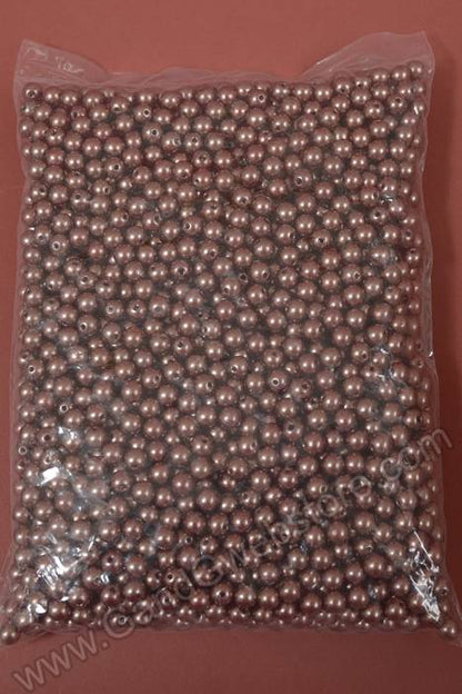 8mm Abs Pearl Beads Brown Pkg(500g)