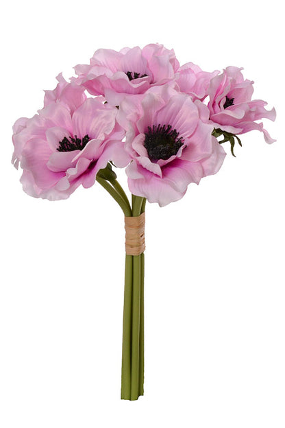 11&quot; Silk Anemone Bundle Orchid/Cream