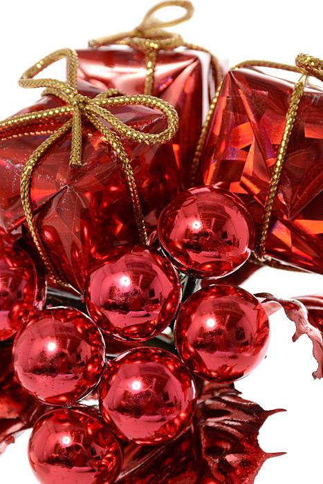 7" Holly Pick W/ Boxes/berry Red Pkg/12