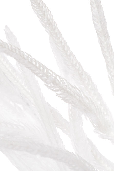 36" Real Touch Flocked Norfolk Pine Spray White/Snow