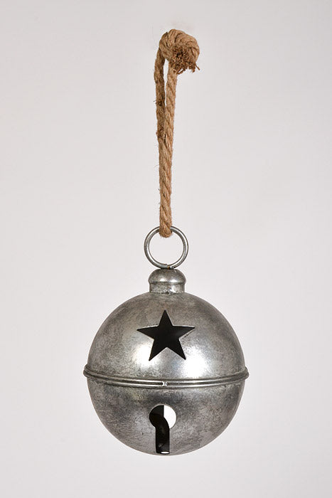 5.5" Jingle Bell Ornament Silver