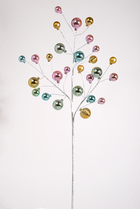 30" Shiny/Matte Ball Spray Stem Pastel Multi Color