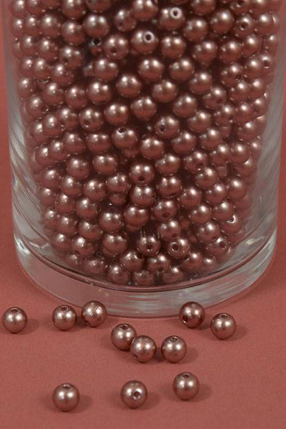 8mm Abs Pearl Beads Brown Pkg(500g)