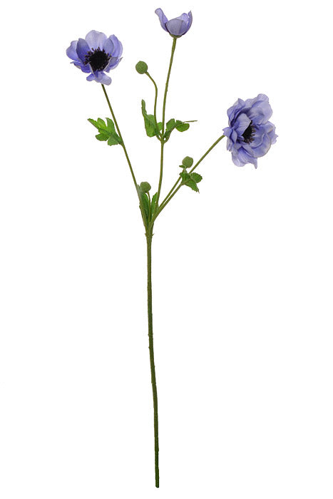 26&quot; Silk Anemone Spray Helio