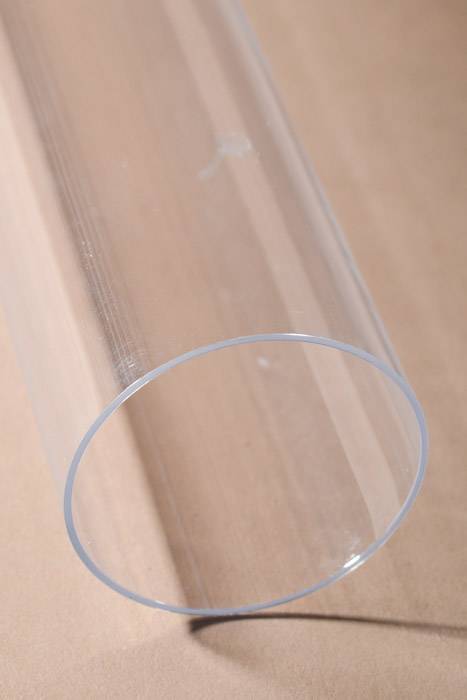 12" Plastic Tube Clear Pkg/6
