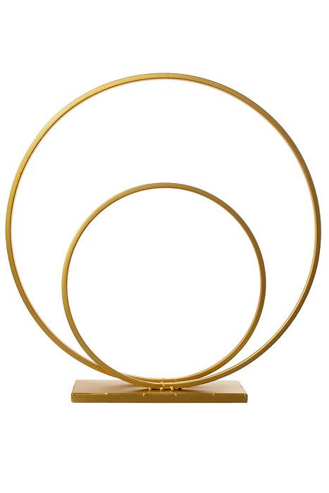 22" Metal Circle Stand Gold