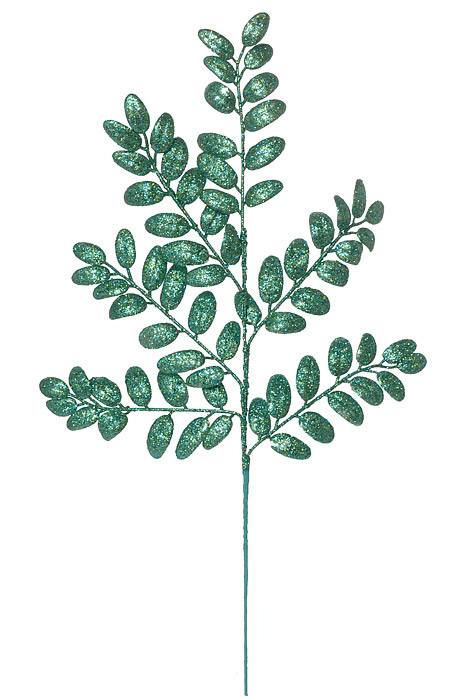 22" Honey Locus Glittered Spray Glacier Blue