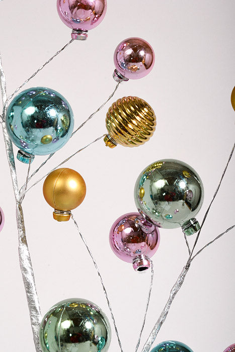 30" Shiny/Matte Ball Spray Stem Pastel Multi Color