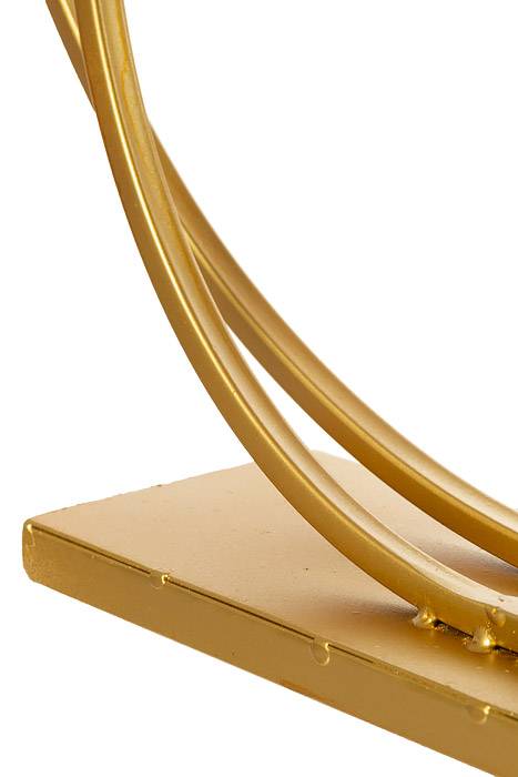 22" Metal Circle Stand Gold