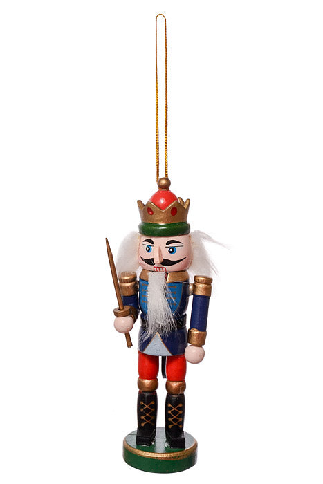 5.5" Mix Wooden Nutcracker Ornament Red/Green/Blue Pkg/6