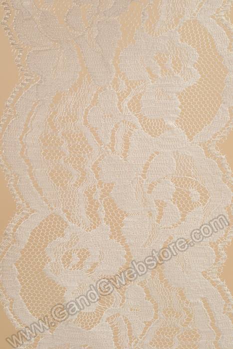 4" X 10yds Lace Ribbon Ivory