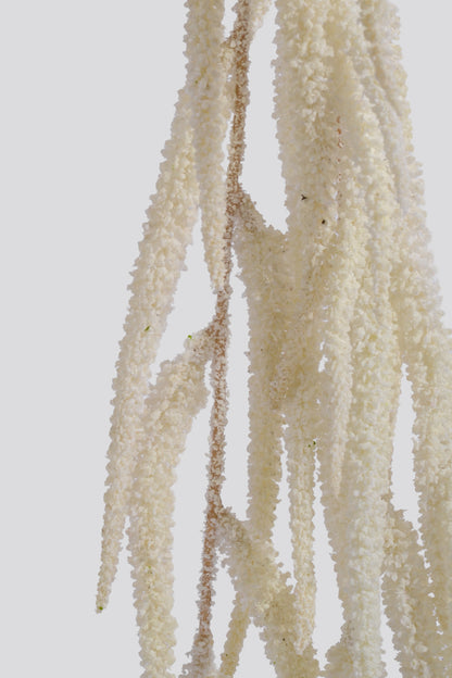 41.75" Artificial Amaranthus Hanging Spray White