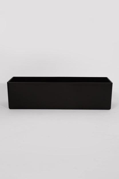 4.5" X 15" X 4" Rectangular Vases Black