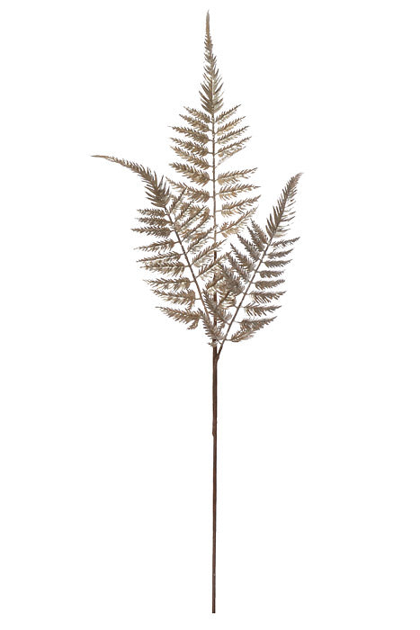 39.5" Metallic Fern Leaf Spray Champagne