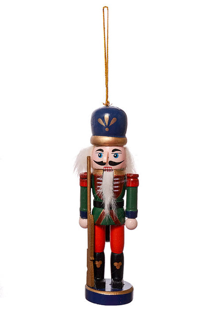 5.5" Mix Wooden Nutcracker Ornament Red/Green/Blue Pkg/6