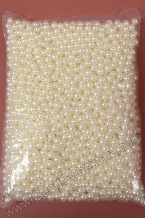 8mm Abs Pearl Beads Ivory Pkg(500g)