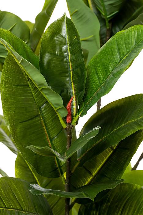 4ft Real Touch Rubber Leaf In Pot Green