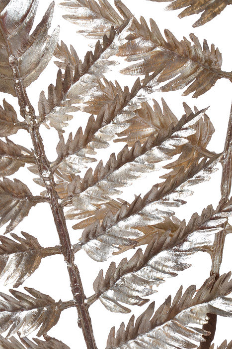 39.5" Metallic Fern Leaf Spray Champagne