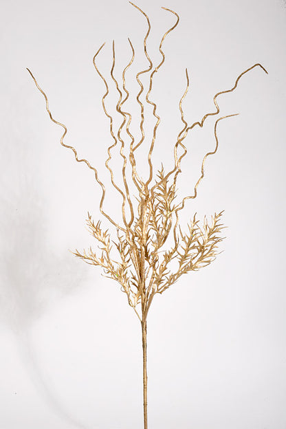 38" Christmas Willow Spray Gold